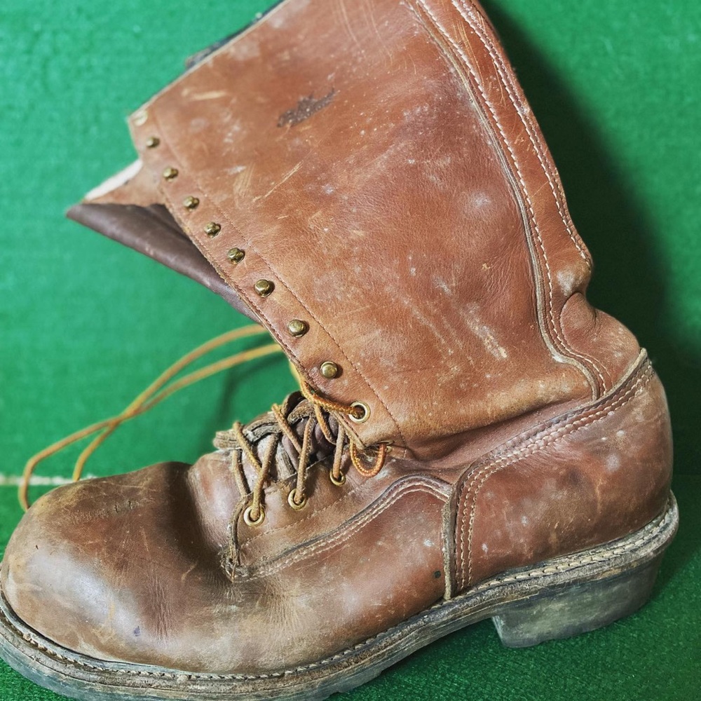 Leather boots